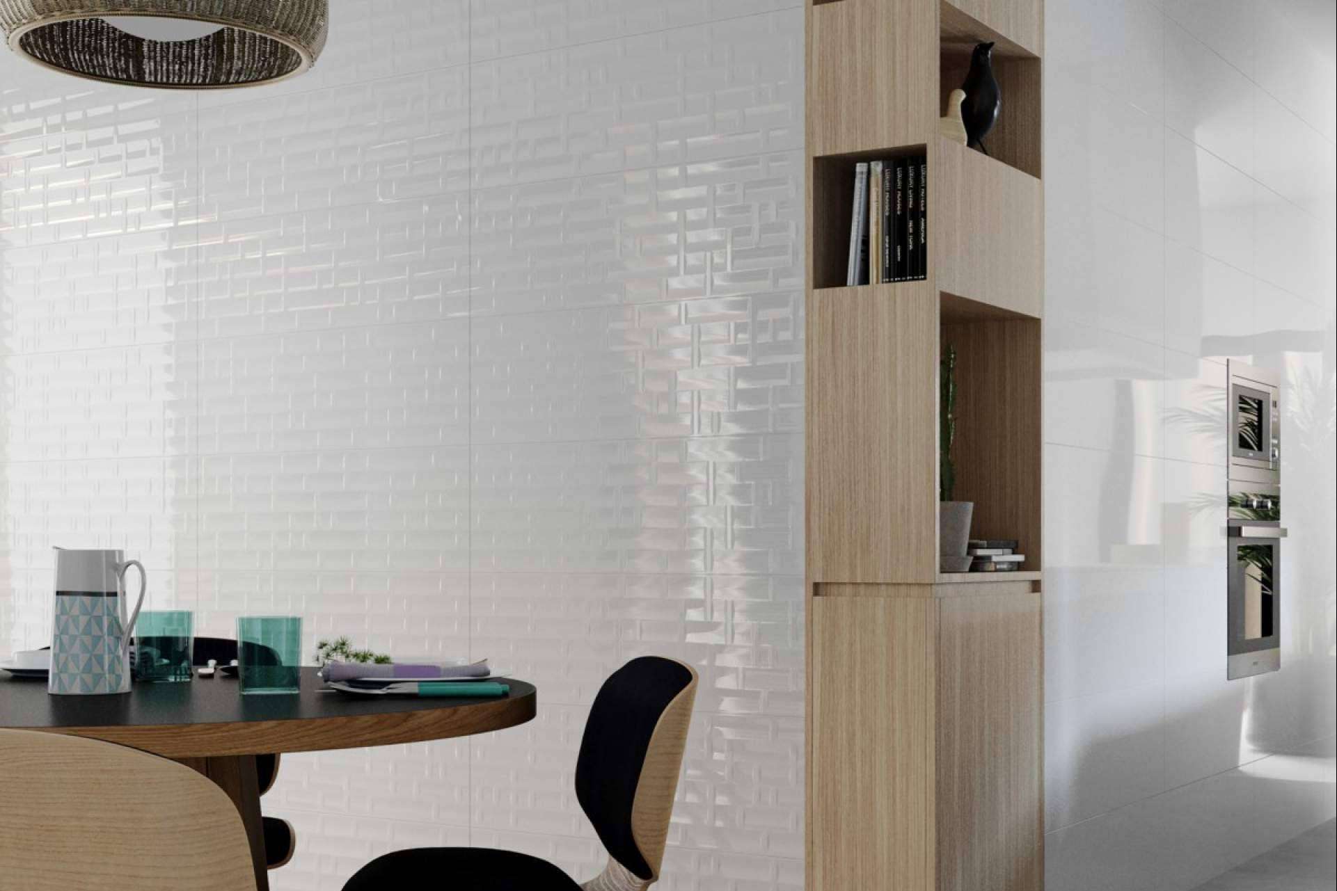 Azulejos blanco brillo, una opción atemporal y sofisticada para renovar espacios pequeños